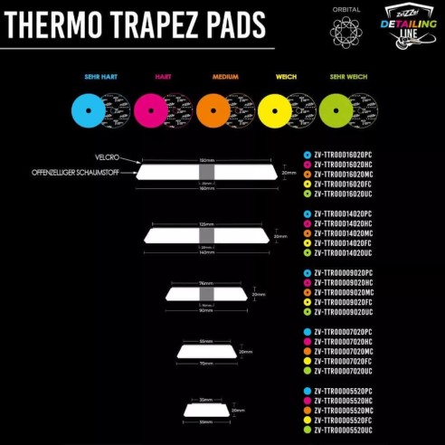 Tampone trapez giallo Finish Zvizzer 75mm
