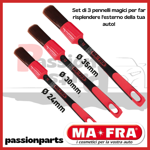 Pennello Detailing Ma fra Red 18 da 35 mm